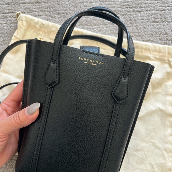 Tory Burch Mini Perry Leather Tote Bag - Picture 11 of 16